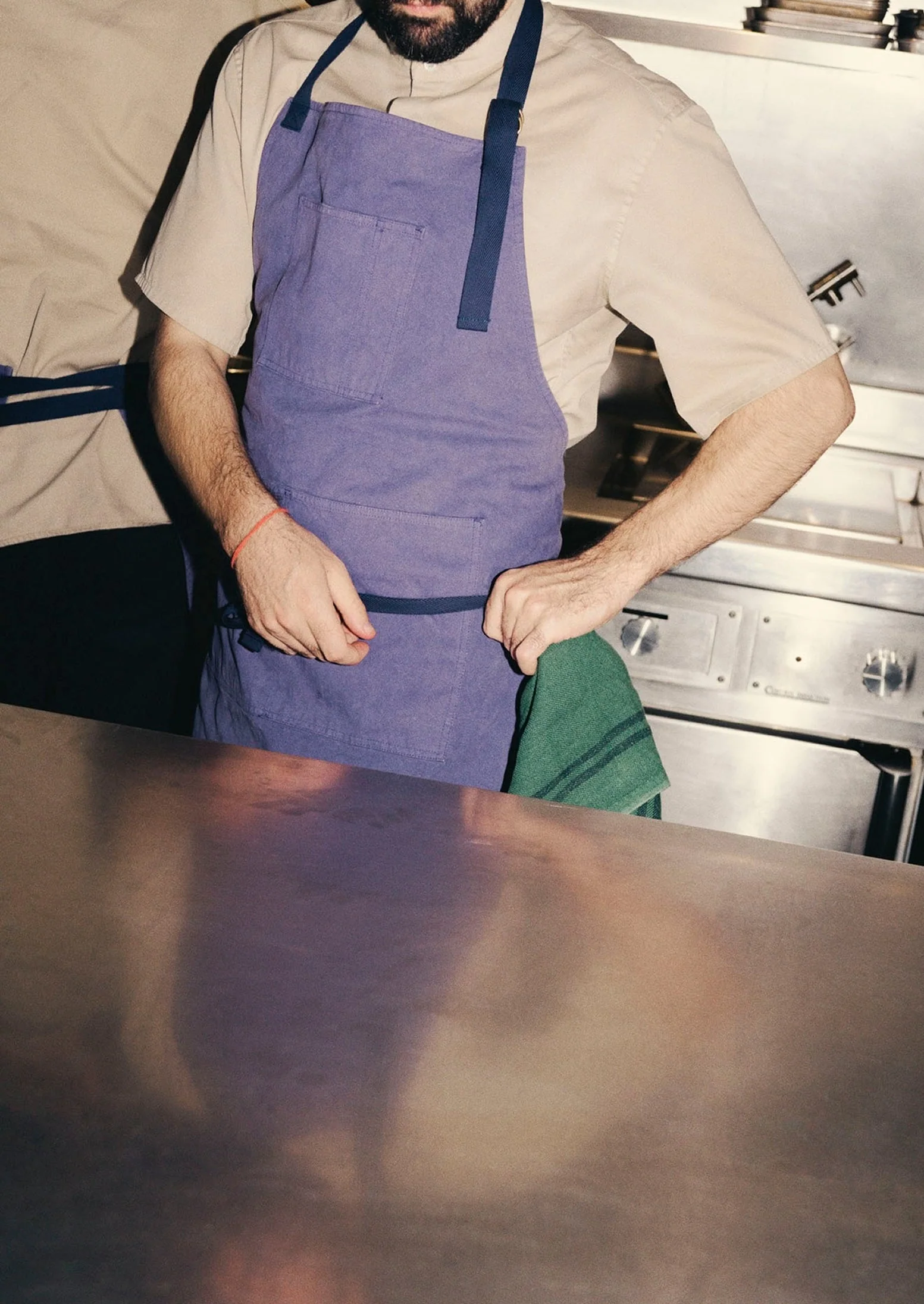 Cotton Canvas Project Apron | Workwear Blue - Image 4